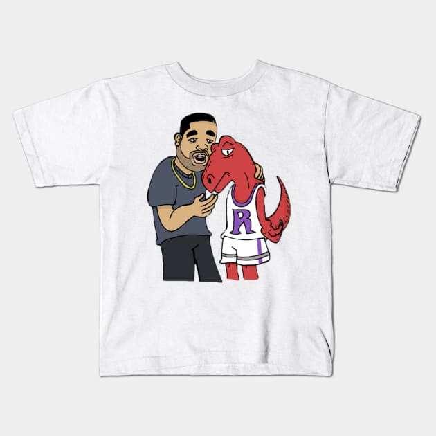 DRAKE & TORONTO RAPTOR Kids T-Shirt by ematzzz